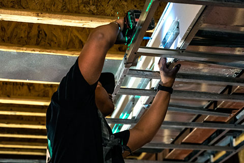 metal framing contractors near me by Pronto Drywall